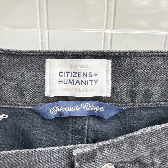 Citizens of Humanity Annina Black Baggy Low Rise Wide Leg Relaxed Jeans 29 - Picture 6 of 15